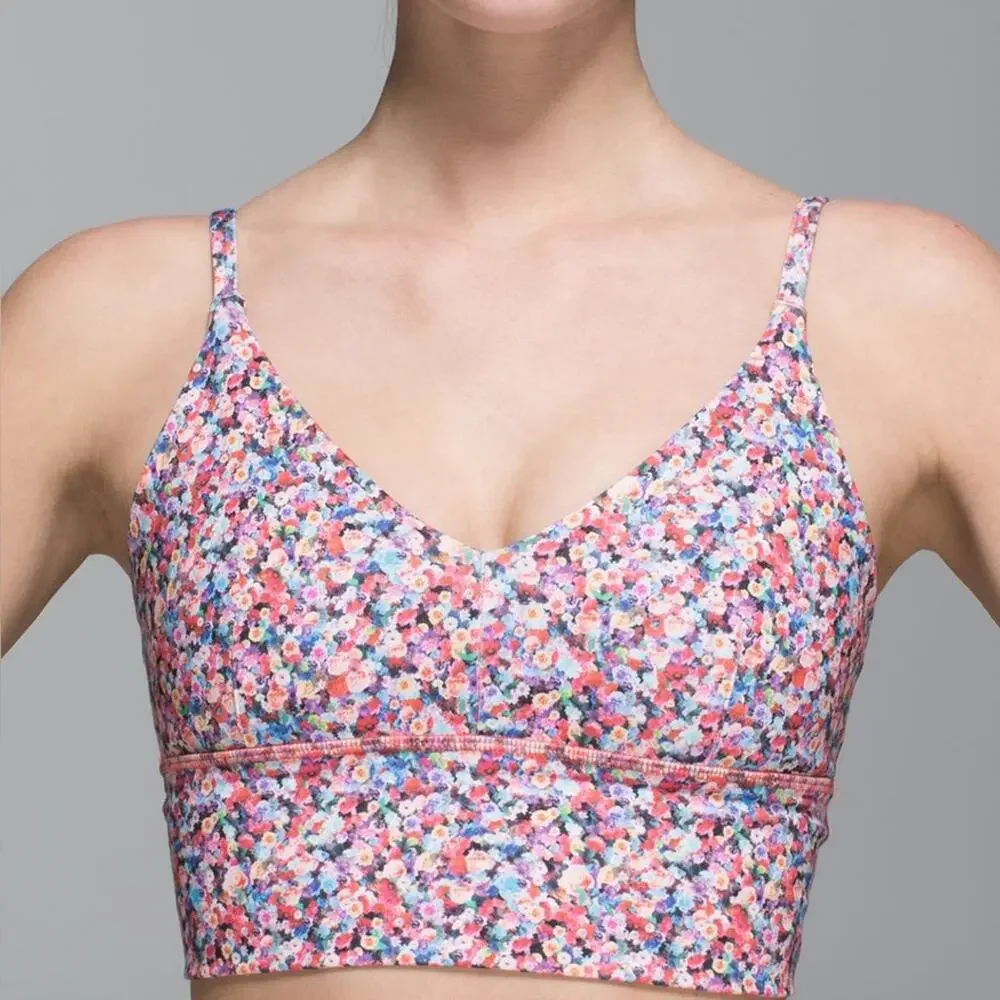 Lululemon Solo Bra Luon Prism Petal Multi Size 2